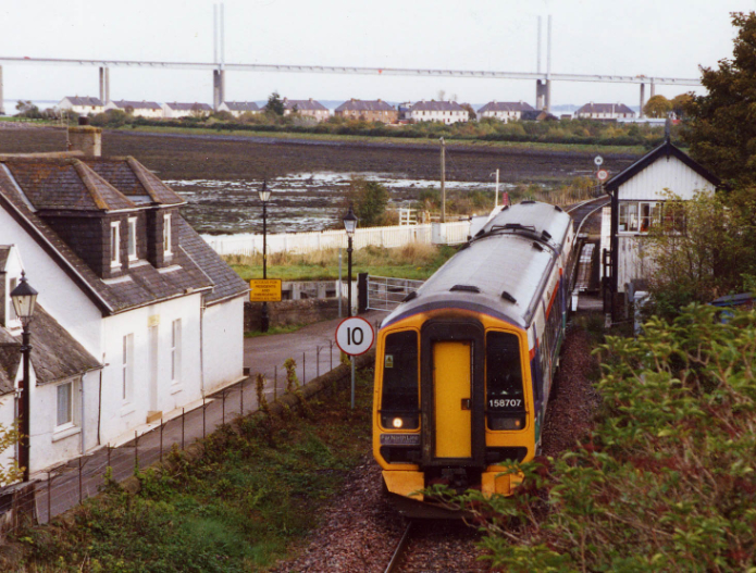 The 10.48 Inverness  - Kyle passing through Clachnaharry