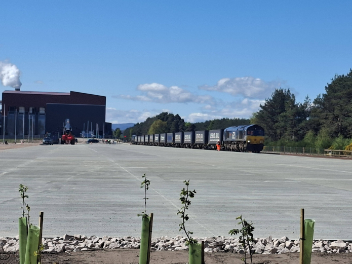 First train has arrived