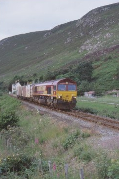 Class 66 with Swap-bodies