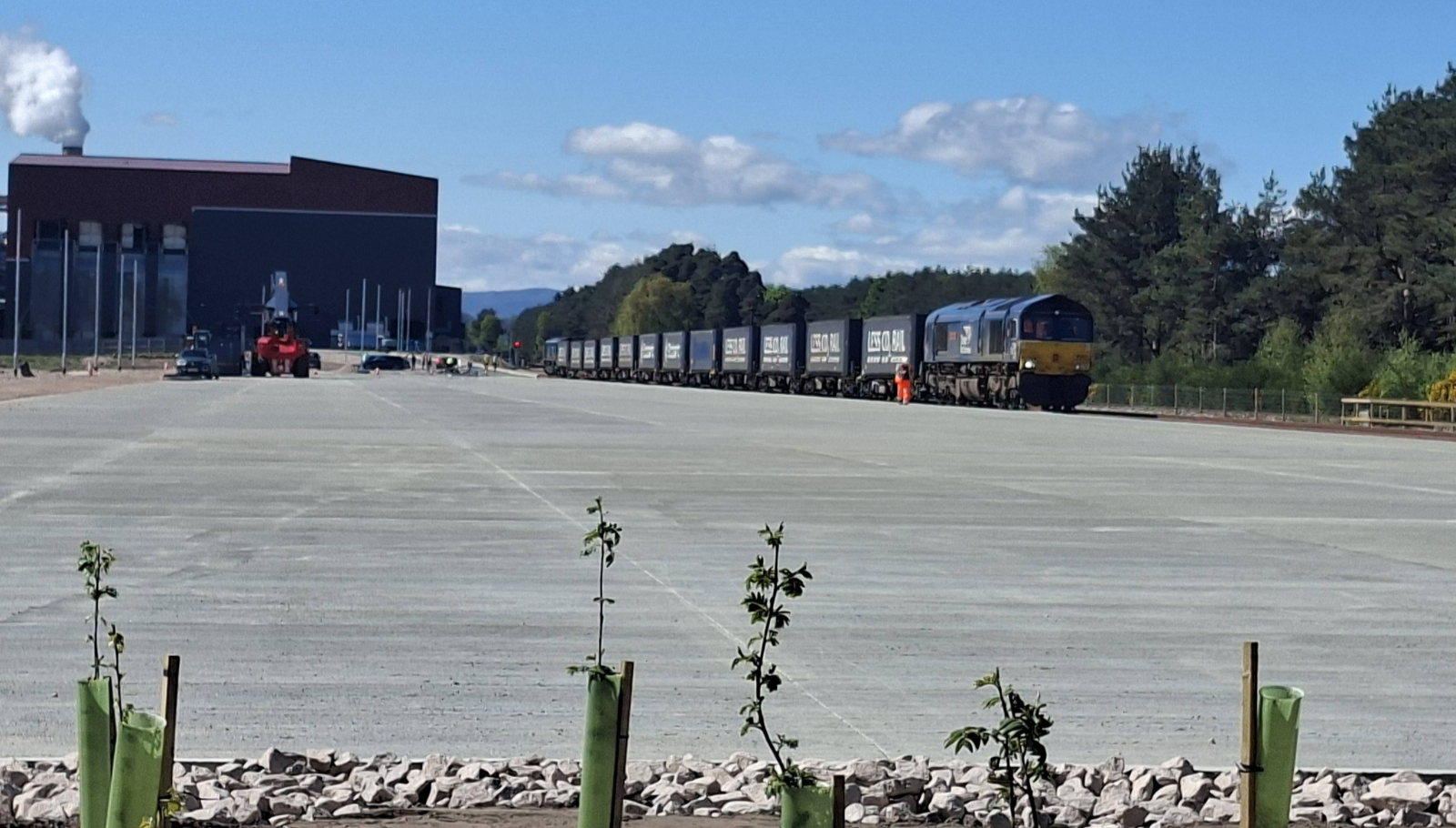 First train has arrived